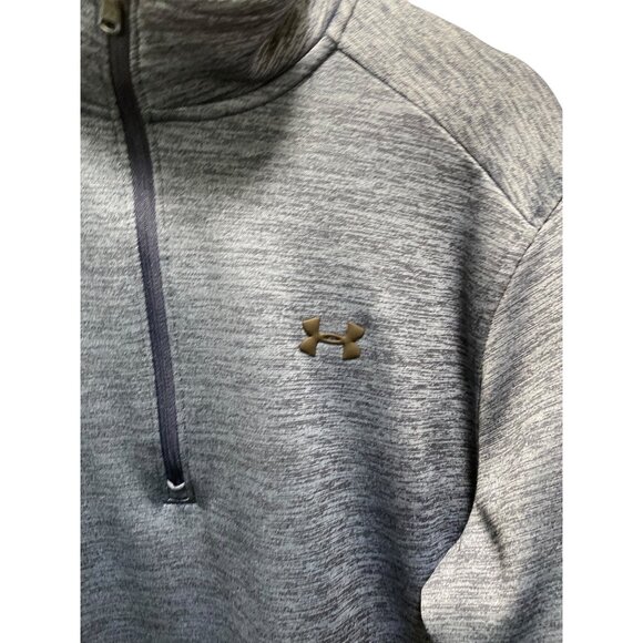 Under Armour Mens Quarter Zip Pullover Jacket Blue Size L Outdoor Athleisure - Picture 9 of 13